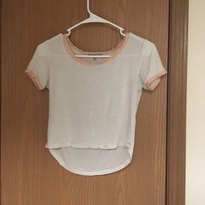 White crop top